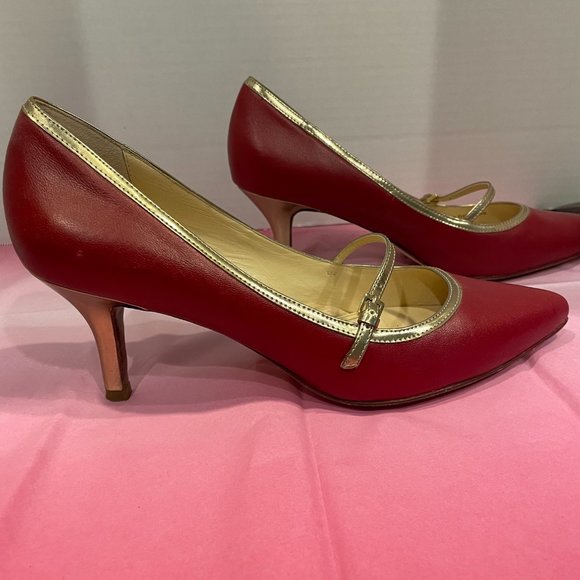 Cole Haan Size 9 Red Heels - Picture 6 of 11